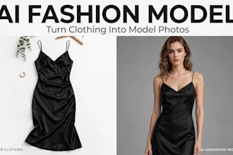 turn product photo into ai fashion model