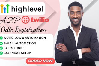 do a2p 10dlc registration gohighlevel automation workflow ghl saas va ai expert