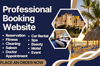 design cleaning spa plumber wix getresponse booking landing page website design