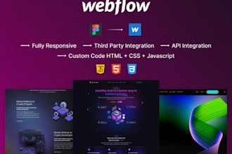 design 3d website, webflow website, UI UX landing figma, website developer