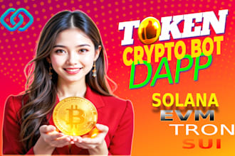 build smart contract, web3 dapp, crypto bot as senior blockchain developer