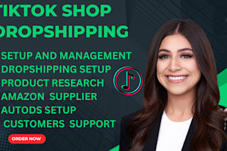 setup tiktok dropshipping shop manager sales tiktok marketing ads expert