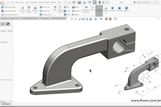 do 3d and 2d drawings in solidworks, fusion 360, creo,inventor for manufacturing