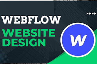 design a responsive webflow website or landing page with modern web design