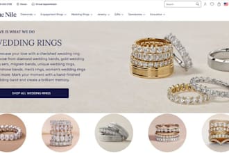 design 7 figure wedding ring shopify wedding wear store wedding cake website