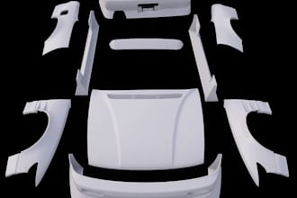 do 3d car part model wheel model rc car model aircraft spaceship for game