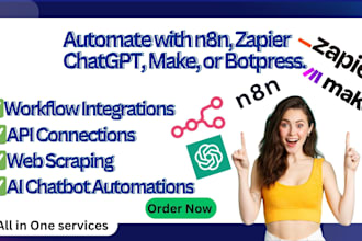 build  automation with n8n ai agent chatbot with botpress