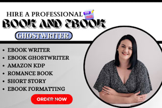 be your ebook writer fiction ghostwriter romance ghost book writer short story