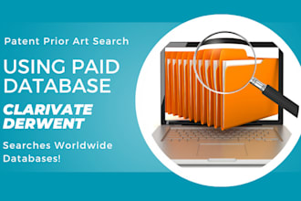 conduct professional patent prior art search using clarivate derwent innovation