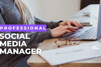 be your social media manager content creator social media marketing