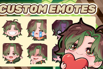 make custom chibi twitch emotes for your stream or discord