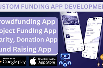 develop crowdfunding app, charities app, grant app, fundraising app, donor app