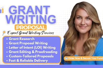 do grant proposal writing, research grants, application, business plan funding
