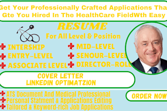 write professional ats medical, resume writing, doctor, nursing, healthcare, cv