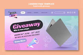 develop legal raffle website, giveaway website