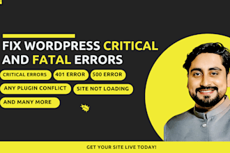 fix wordpress critical and fatal errors