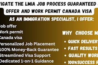 process your lmia application, job offer letter, work permit