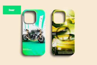 create realistic phone back cover mockups for mobiles