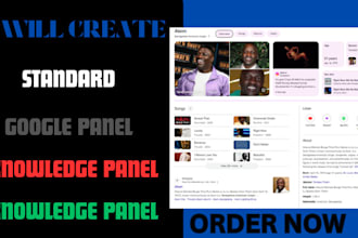 create a verified google knowledge panel for individual and business