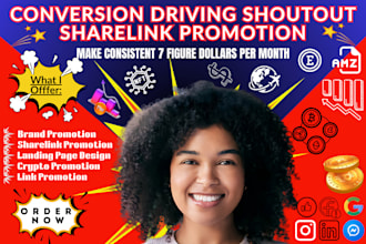 promote shoutout share link to USA UK 80m active crypto nft fb twitter audience
