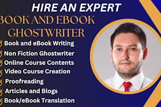 be your ebook writer, ebook ghostwriter, ghostwriter,fiction,training manual kdp