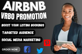 promote airbnb listing, airbnb marketing and vrbo booking