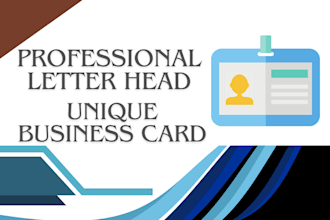 design professional luxury digital business card create modern letterhead build