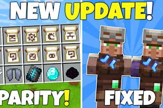 create custom minecraft design, bug fixing, character design, and rigging