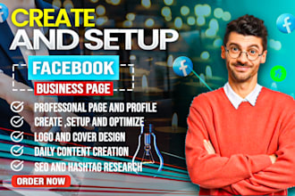 create and setup facebook business page