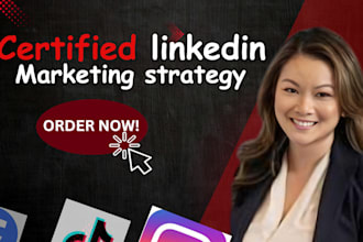 be your social media marketing manager content creator for instagram  linkedin