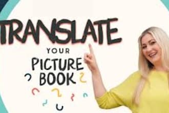 translate your childrens book into french, german, spanish, english
