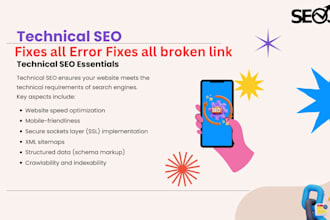 professional technical SEO audit, fixing service boost rankings and speed