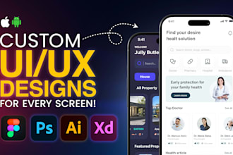 do figma UI UX website design mobile app design and saas UI UX design