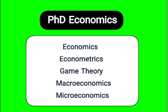 assist in economics, macroeconomics, microeconomics, econometrics, game theory