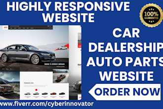 car dealership website car rentals auto parts mechanic car detailing website