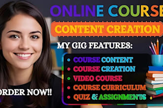 create online course content, ebook course creation, lesson plan on thinkific