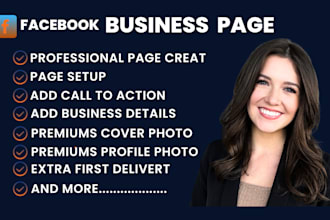 do professionally facebook business page create and setup