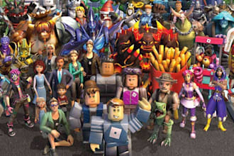 develop entire roblox game, game map,immersive rpg fantasy game,roblox animation