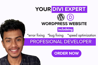 do a wordpress website with the divi website builder
