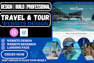 design travel vacation tour website tourism travel agency wordpress website