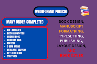 edit book manuscript formatting and publishing for amazon kdp