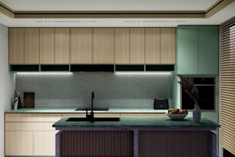 do kitchen design and kitchen interior design 3d rendering realistic