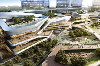 airport 3d modeling, auto city with landscape, render car show room, layout plan