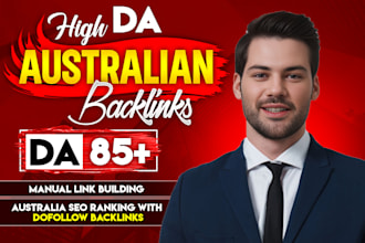 australia SEO ranking high da dofollow australian backlinks