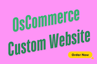 design custom oscommerce website