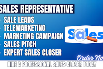 sales closer sales agent sales rep your virtual assistant sales manager