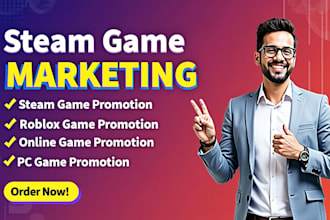 steam game promotion to increase your steam game visibilities and wishlists