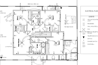 do electrical, lighting plan, panel schedule and load calculations