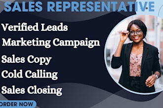 sales representative, sales closer, virtual assistant and lead generation expert