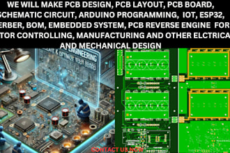 pcb clone or pcb reverse engineering pcb layout, board schematic design for you